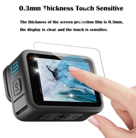 3 i 1 herdet beskyttelsesglass for GoPro HERO