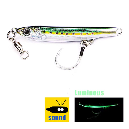 Fast Sinking Metal Jig 20 g / 40 g – S-formet sjøsluk for lange kast