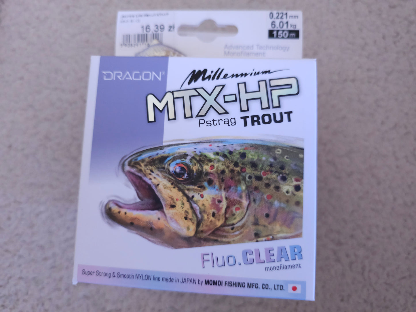 Dragon Millennium MTX-HP Pstrąg/Trout 1 stk – Premium japansk fiskesene for ørretfiske