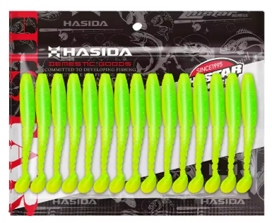 HISTAR Soft Plastic Worm – Høyelastisk T-Tail jigg med glitrende design