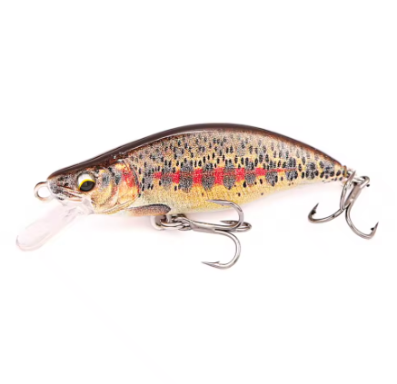 B&U Trout Sinking Minnow Fiskesluk 5 cm og 6,8 cm