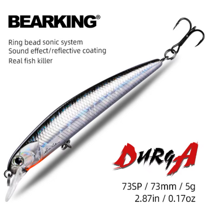 BEARKING New Model 73mm 5g – Profesjonell minnow med magnetisk kastesystem