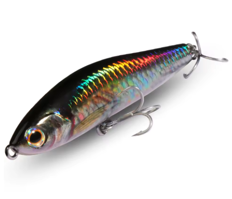Synkende Pencil Bait 24 g – silikonbelagt hardbait med vekt­system og treblekrok