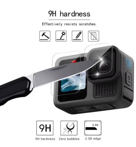 3 i 1 herdet beskyttelsesglass for GoPro HERO