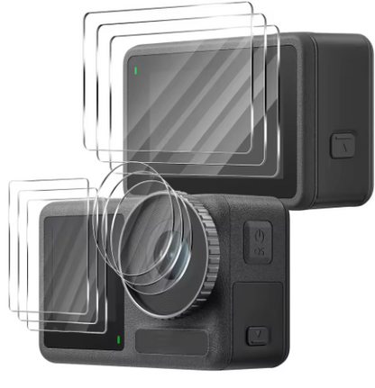 Herdet beskyttelsesglass for DJI Osmo Action 3, Action 4 og Action 5 Pro