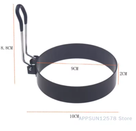 Pannekake- og eggring 10 cm – non-stick stekeform