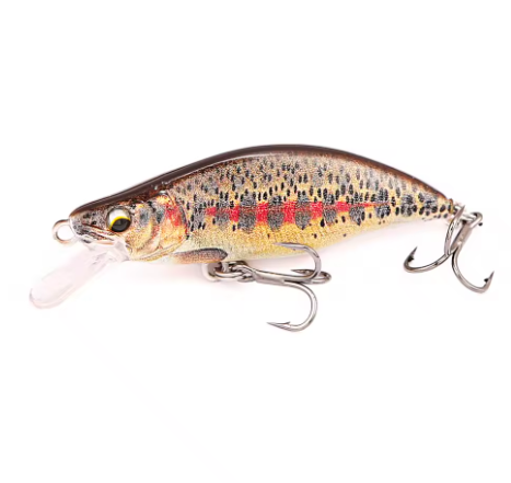 B&U Trout Pattern Hardbait 4,5 cm / 2,9 g – Presis, synkende minnow for rovfiske