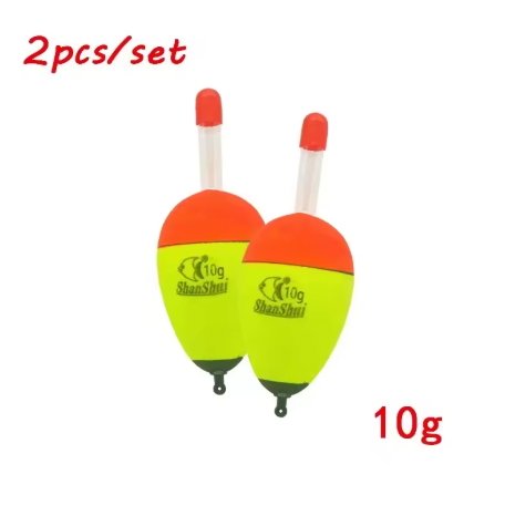 EVA Luminous Night Float – 2/10 stk. lysende nattdupp i EVA‑skum (5 g, 8 g, 10 g, 15 g)