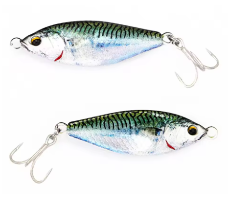 Metal Jig Spinner Spoon – 18 g og 28 g synkende metallagn med 3D‑øyne og roterende blad