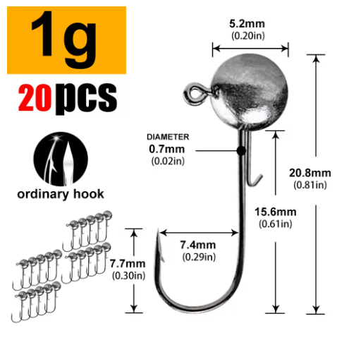 Lurestiker Jig Head – jigghode for myke agn