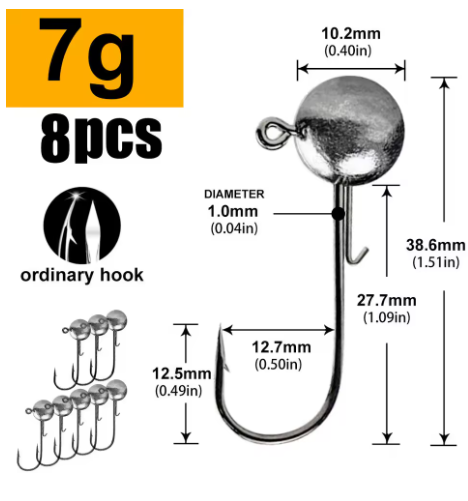 Lurestiker Jig Head – jigghode for myke agn
