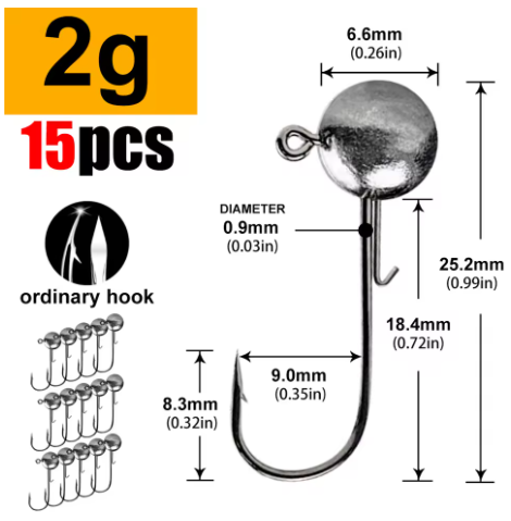 Lurestiker Jig Head – jigghode for myke agn