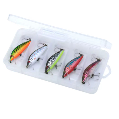 Mini Minnow Wobbler-sett 5 stk – Synkende kunstagn for ørret og abbor