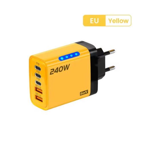240W GaN 5-i-1 Hurtiglader – Kraftfull strømadapter for alle dine enheter